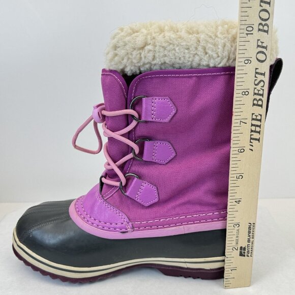 Sorel Yoot Pac Waterproof Winter Snow Boots Fuchsia Pink Lined Womens Size 5 - Picture 11 of 15